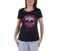 Metallica T Shirt Wherever I May Roam Band Logo Oficial De Las Mujeres Skinny Size M