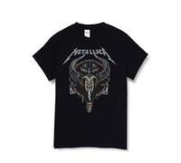 Metallica Camiseta Viking ROCKOFF METTS28MB Negra X-Large