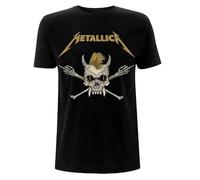 Metallica Tan Scary Guy Hombre Camiseta Negro 4XL 100% algodón Regular