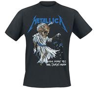 Metallica Tip Scales Hombre Camiseta Negro 100% algodón Regular