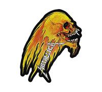 Metallica - Toppa Flaming Skull Cut-Out