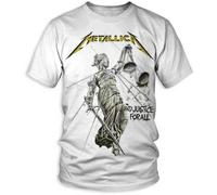 Metallica Y Justicia para Todo Álbum Cubierta Rock Metal Adulto Camiseta Hombre