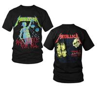 Metallica Y Justicia para Todo Heavy Metal Música Rock Band Camisa Hombre