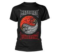Metallica 'Yin Yang' (Negro) Camiseta- ¡NUEVO Y OFICIAL