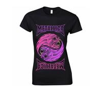 METALLICA Yin Yang Purple Camiseta Licencia oficial Chica RockOff METTS42LB