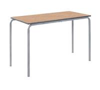 Metalliform CBSQ-126-PS-LG-59-SG-Beech - Mesa plegable (madera de haya, poliuretano resistente), color gris claro