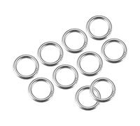 METALLIXITY 304 Inoxidable Acero O Anillos (20mm OD 3mm Grosor) 15pcs, Soldado Redondo Anillo - para Colgantes Objetos