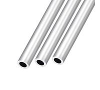 METALLIXITY 6063 Aluminio Tubo (12mm OD x 8mm ID x 250mm L) 3uds, Aluminio Redondo Tubo - para Hogar Muebles, Maquinaria, Bricolaje Artesanía