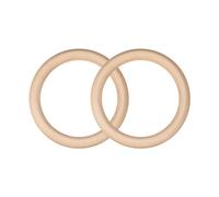 METALLIXITY Anillos de Madera sin Acabar (125x15mm/4.92"x0.59") 2 Unidades, Aros de Madera Natural Sólida - para Decoración del Hogar, Manualidades Diy de Macramé