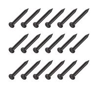 METALLIXITY Pared Cemento Clavos (2x20mm) 300uds, Carbono Acero Herraje Clavos - para Casa Mantenimiento Bricolaje Carpintería, Negro