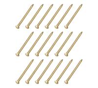METALLIXITY Pequeños Clavos (1,2 x 20 mm) 50 Uds, Latón Pequeños Herrajes Clavos - para Hogar Carpintería, Latón Tono