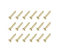 METALLIXITY Pequeños Clavos (1,2x6mm) 200uds, Carbono Acero Diminutos Herraje Clavos - para Hogar Carpintería, Dorado Tono
