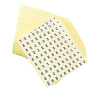 METALLIXITY Redondo Número Pegatinas (15 mm/0,59") 50 Hojas, Recubierto Papel Número 1-100 Auto Adhesivo Etiquetas - para Hogar Almacenamiento Cajas Buzón, Negro/Blanco