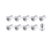 METALLIXITY Remache Tuercas (M6) 50uds, Aluminio Aleación Roscado Inserto Tuercas - para Muebles Mecánicos Sujetadores, Plateado Tono