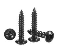 METALLIXITY Tornillos Autoperforantes Phillips De Cabeza Avellanada (#7x3/4") 100Pcs, Acero Inoxidable 304 Para Metal Madera Plástico, Para Gabinetes De Roca, Negro