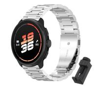 Metallo Correas para SUUNTO Race 3S, Acero Inoxidable | Correa Acero de Eslabones, Hebilla Plegable, Acero Sólido, Ajustable, Negocios Ocio, Pulsera Metálica