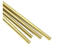 Metallo solido asta rotonda in ottone, Paquete de 5 varillas de latón H59 for corte en torno, diámetro de 1-6 mm, longitud de 200 mm. Barra redonda sólida.(2.5x200mm)