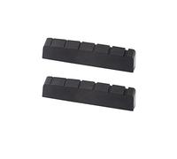 Metallor Tuerca superior preranurada de grafito de 6 cuerdas, compatible con guitarra eléctrica o acústica Les Paul LP SG, color negro, 43 x 9 x 6 mm, juego de 2 unidades.