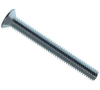 Metalmate Tornillo de máquina Pozi compatible con CSK ZP M6 x 50 mm, con una cabeza avellanada que garantiza un ajuste empotrado, mejorando la estética y reduciendo los enganches