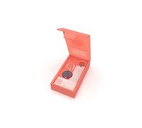 METALMORPHOSE - Caja de regalo llavero y marcapáginas de flores de la vida, Coral, Azul, talla única