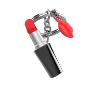 O meta[l]morphose METALMORPHOSE - Llavero de lápiz labial, llavero Glamour para mujer, regalo para mujer, rojo, talla única, Moderno