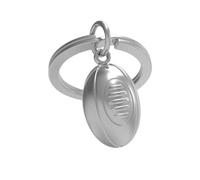 Metalmorphose - Llavero de metal 3D con balón de rugby - Regalo de los juegos olímpicos para Rugbyman - para los entusiastas del deporte - MTM046, metálico, talla única, Balón de rugby