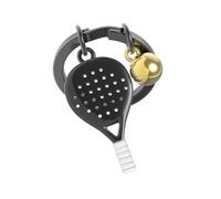 METALMORPHOSE - Llavero de metal 3D Padel - Pasión deportiva, regalo para hombre, regalo para mujer, Negro, talla única, Moderno
