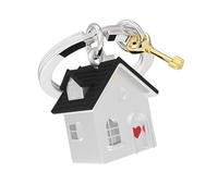 METALMORPHOSE - Llavero para casa de la felicidad - Llaveros de mudanza - Regalo para hombre y mujer, gris, talla única, Moderno