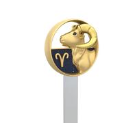 METALMORPHOSE - Marcapáginas Signo del zodiaco Aries - Signo Astrológico Aries - Regalo para hombre, mujer y niño