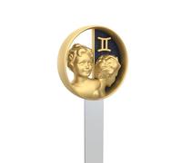 METALMORPHOSE - Marcapáginas Signo del zodiaco Géminis - Signo Astrológico Géminis - Regalo para hombre, mujer y niño