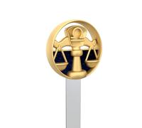 Metalmorphose - Marcapáginas Signo del zodiaco Libra - Signo Astrológico Libra - Regalo para hombre, mujer y niño