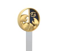 Metalmorphose - Marcapáginas signo zodiacal cáncer - signo astrológico cáncer - regalo para hombre, mujer y niño