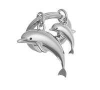 O meta[l]morphose METALMORPHOSE MTM145-06 - Llavero con delfín y sonido para bebé, color plateado, talla única, único, plateado, Taille unique, Único