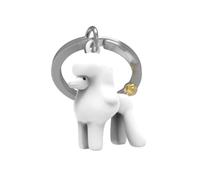METALMORPHOSE MTM255-01 - Llavero de caniche, blanco, 0 meses, Único