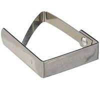 Metaltex 254500 - Juego de 4 sujetamanteles inoxidables, 5.5 x 4 x 1 mm