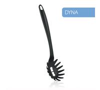 Metaltex, 25x15x5 cm basic cuchara de spaghetti, nailon, negro, multic