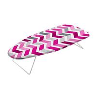 Metaltex ALCOR-Tabla Planchar Sobremesa,Estampado ZIG-ZAG, 75x34cms