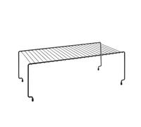 Metaltex BROOKLYN LAVA - Estante Apilable. Acabado TOUCHTHERM color Negro. Dimensiones: 47x23x15cm