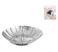 Metaltex Cesta Plegable para Cocina A Vapor de Acero
