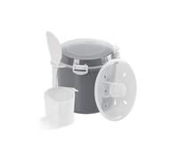 Metaltex Cocedero Arroz y Cereales, Plástico, Negro, 2.2 litros, Multicolor
