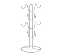 METALTEX Organizador Vertical Tazas MUG-Tree Colgador, Detallado en Tarifa, Gris Metalizado, 19x44 cm