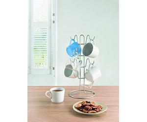 METALTEX Colgador Tazas, Gris Metalizado, 19x44 cm, 365128