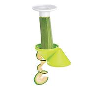 Metaltex Cortaverduras Doble en Espiral y Julienne, Naranja, 7 x 10 x 10 cm