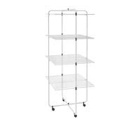 Metaltex Dijon 44-Tendedero Torre 3 Alturas, Colada 44m, Color Blanco