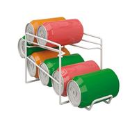 Metaltex Dispensador para Botes, Blanco, Metal, 14x33x15 cm