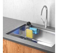 Metaltex DRY NEAT LAVA - Organizador Fregadero Acabado Touch Therm. Color Negro