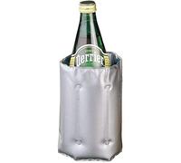 Metaltex Enfriador DE Botellas con Velcro 'Cool', Acero Inoxidable, Plateado, 2.7 x 14.5 x 23 cm