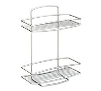 Metaltex Estante BAÑO 'Onda' 2 P Pisos, Metal, Gris Metalizado