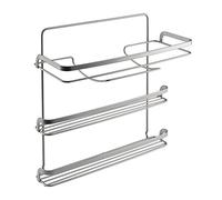 Metaltex EUREKA -Soporte 3 Rollos de Papel. Acabado POLYTHERM color Gris. Dimensiones: 33x15x34cm