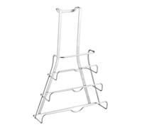 Metaltex Colgador de Tapaderas GALILEO – Sin taladrar – Acabado POLYTHERM Gris 26x9x36 cm